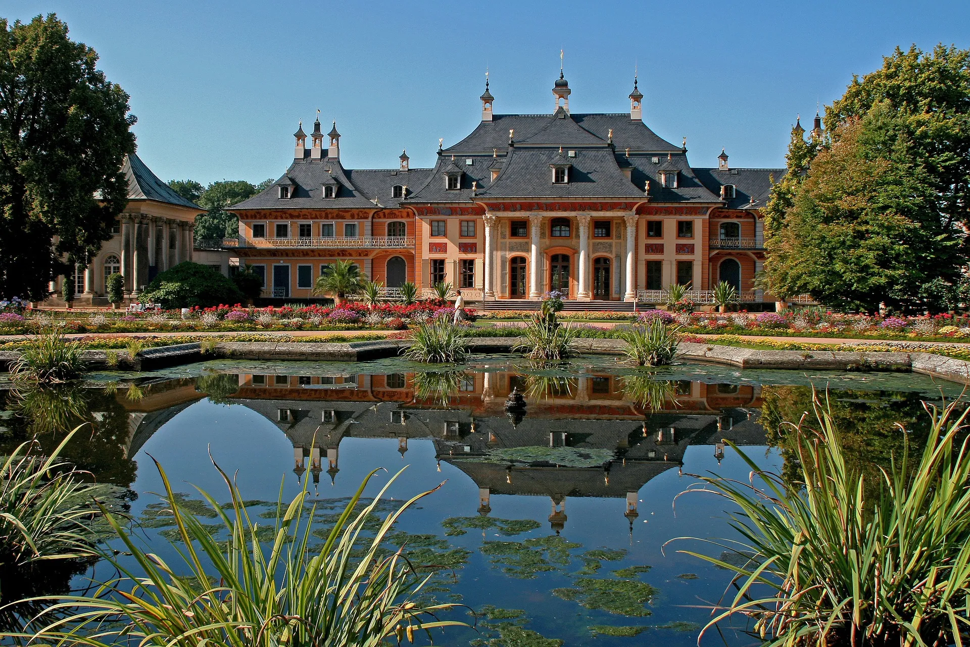 Pillnitz Castle in the southern outskirts of Dresden.