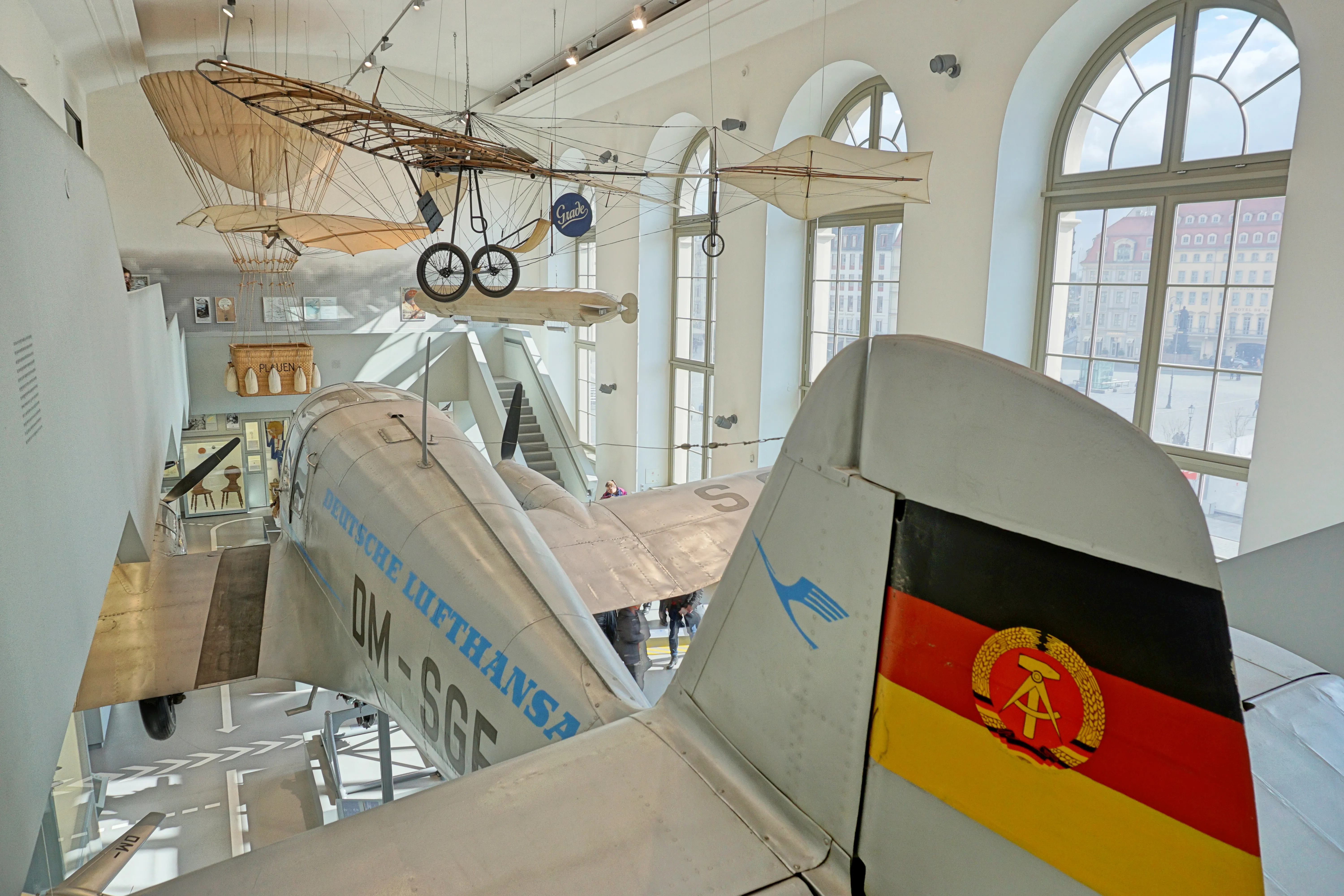 Inside of Dresden’s transport museum, just beside the Frauenkirche in Dresden’s city center.